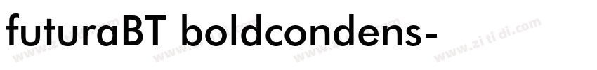 futuraBT boldcondens字体转换
